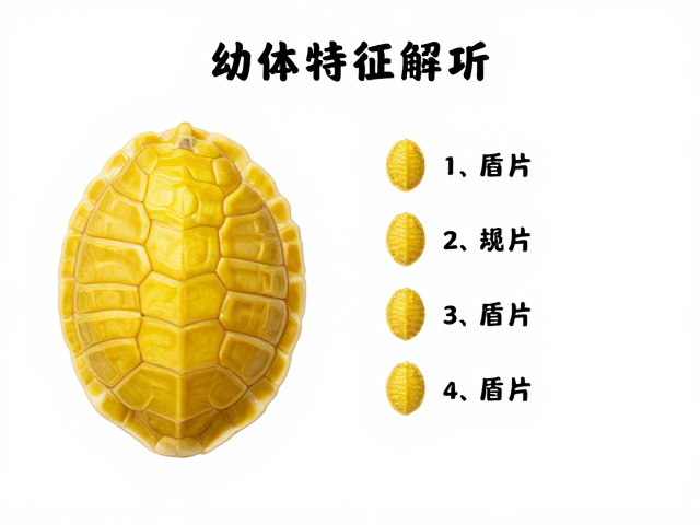高黄个体特征解析,幼苗鉴别技巧与背甲盾片排列规则