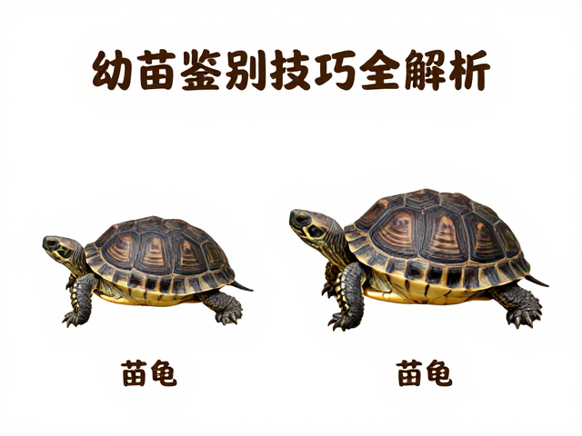 苗龟体型大小与幼体成体差异,幼苗鉴别技巧全解析