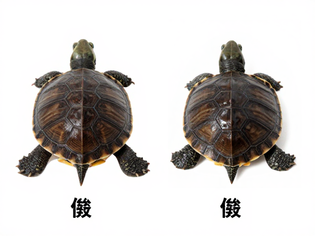 金钱龟幼苗鉴别技巧,高清微距摄影对比老挝种,一眼辨真伪