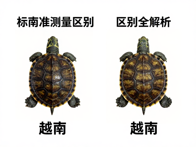 金钱龟幼苗鉴别，标准化测量与越南种区别全解析