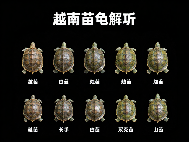 越南种苗龟鉴别技巧,幼苗特征与体型大小全解析