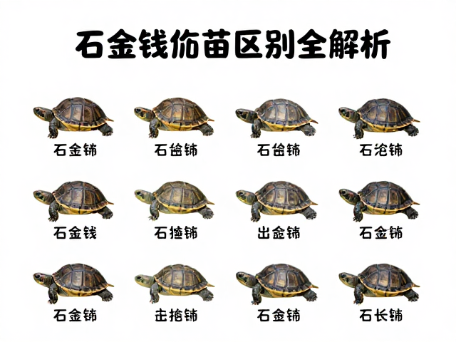石金钱龟幼苗鉴别技巧，宠物市场标准分类与区别全解析