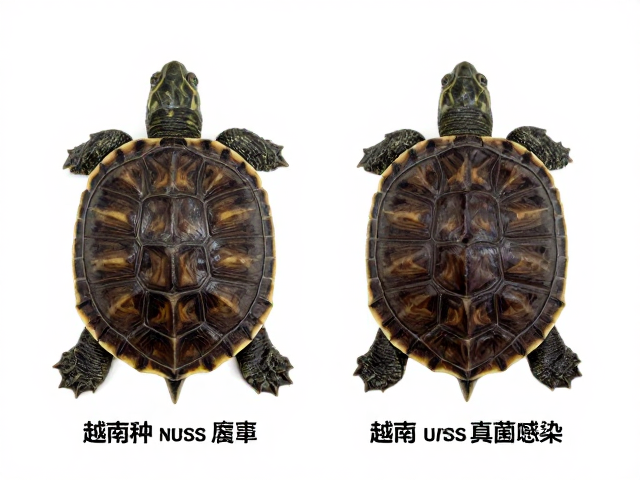 金钱龟幼苗鉴别,区分越南种与腐甲真菌感染技巧