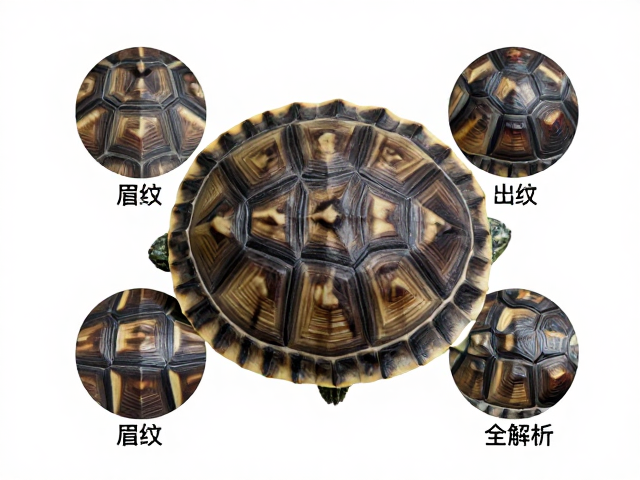 乌龟幼苗鉴别,眉纹腹甲花纹拼接方式全解析