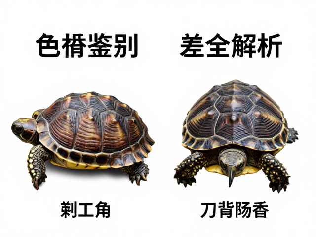 背甲三棱脊色泽鉴别,剃刀龟与刀背麝香幼苗差异全解析