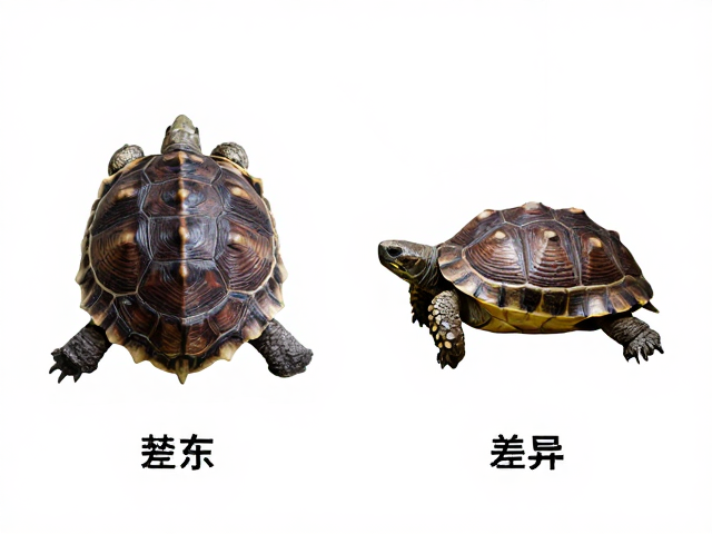 背甲三棱脊色泽鉴别,剃刀龟与刀背麝香幼苗差异全解析