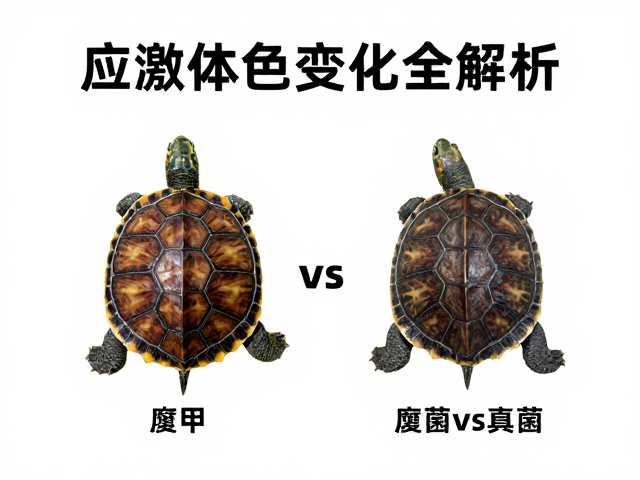 龟苗鉴别,腐甲vs真菌、应激体色变化全解析