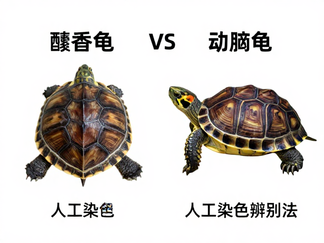 麝香龟vs动胸龟,幼苗鉴别技巧与人工染色辨别法