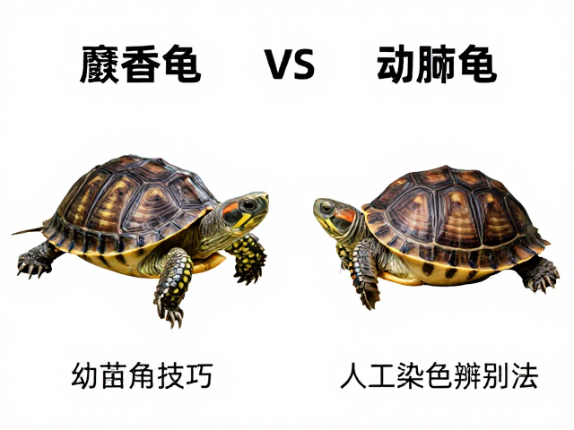 麝香龟vs动胸龟,幼苗鉴别技巧与人工染色辨别法