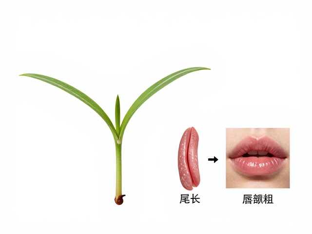 幼苗鉴别技巧,尾长粗细与唇部斑纹特征全解析