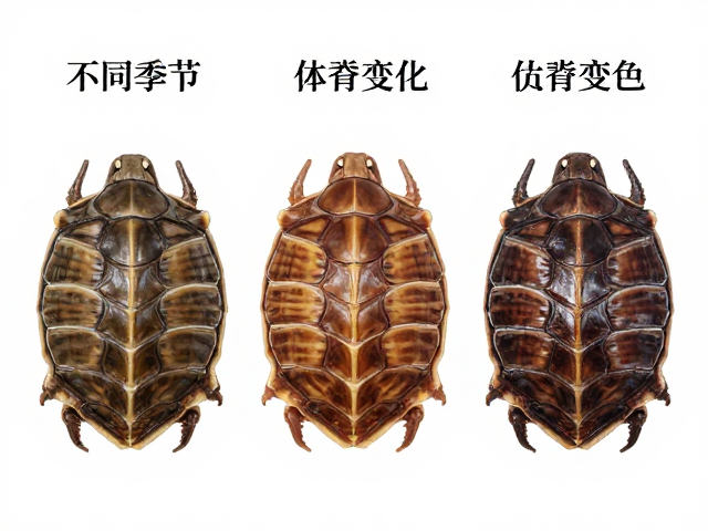 幼苗鉴别技巧，不同季节体色变化与背甲三条棱脊色泽解析