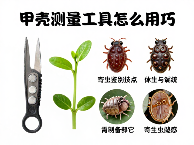 甲壳测量工具怎么用?幼苗鉴别技巧与寄生虫体外表现全解析
