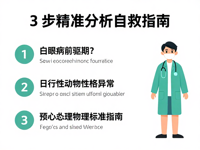 白眼病前驱期?日行性动物性格异常,3步精准分析自救指南