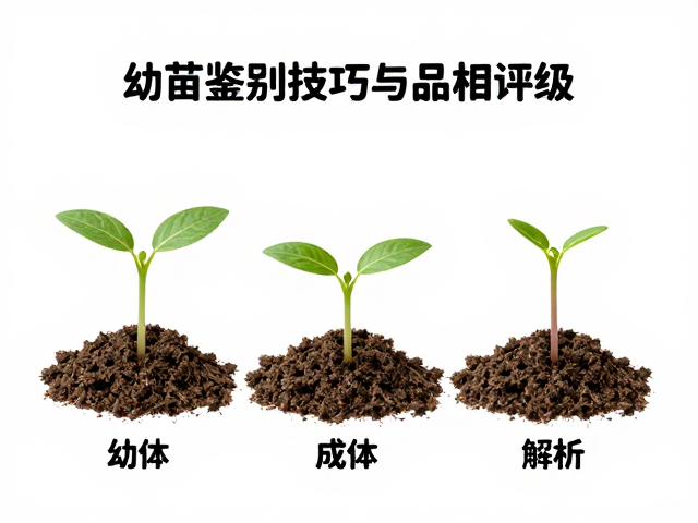 幼苗鉴别技巧与品相评级,幼体成体差异全解析