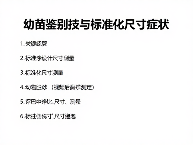 幼苗鉴别技巧与标准化尺寸测量,警惕呼吸道感染症状