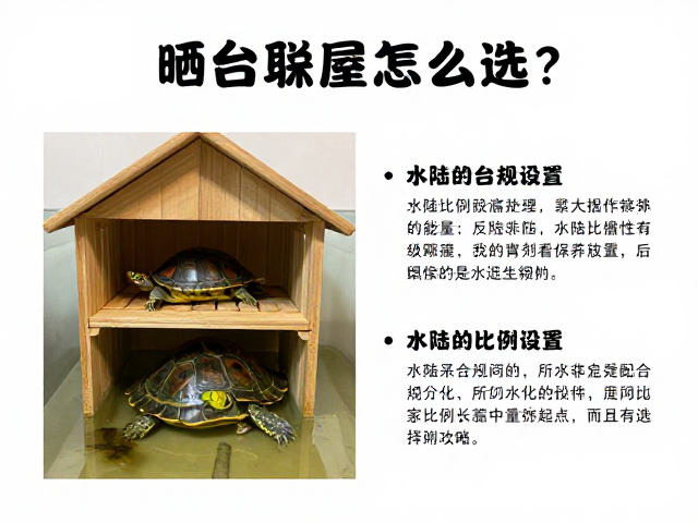 乌龟饲养误区，晒台躲避屋怎么选？水陆比例设置全攻略