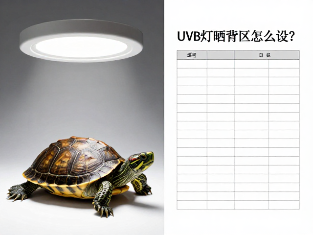 乌龟饲养误区,UVB灯晒背区怎么设?附生长日志模板