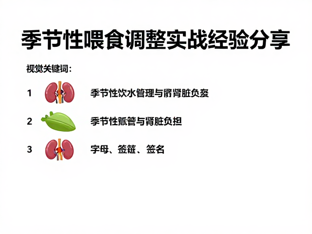 纠正饲养误区！季节性喂食调整实战经验分享