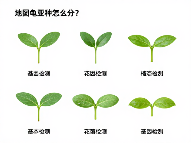 地图龟亚种怎么分?幼苗鉴别技巧与基因检测辅助鉴定全解析