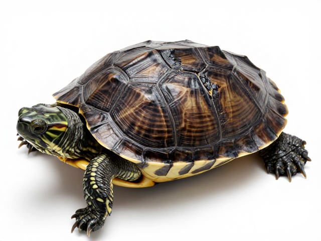 龟苗鉴别与养护,饮食促甲壳光泽,警惕腹甲盾片裂纹