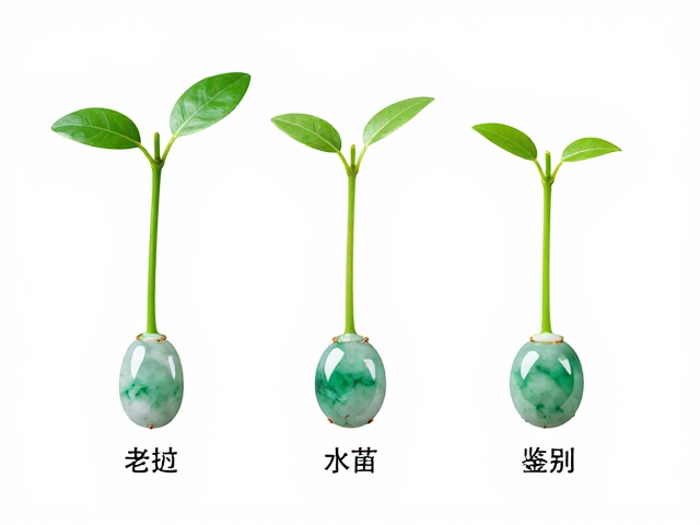 老挝种翡翠幼苗鉴别技巧,专业图鉴对比解析