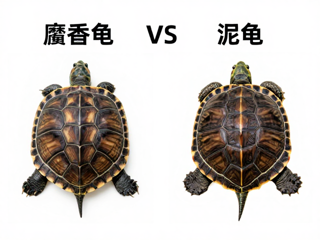 麝香龟vs泥龟对比,幼苗鉴别技巧及腐甲真菌感染区别