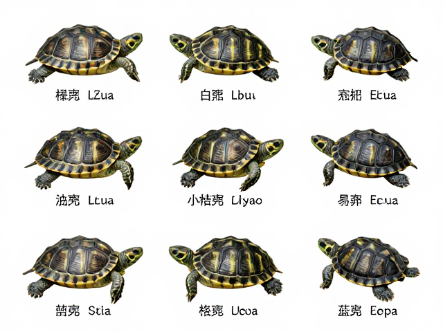巴西龟幼苗鉴别,背甲三棱色泽与人工选育色系全解析