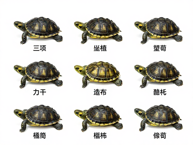巴西龟幼苗鉴别，背甲三棱色泽与人工选育色系全解析