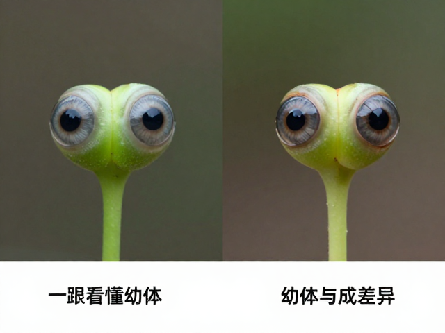 幼体眼睛明亮有神？幼苗鉴别技巧，一眼看懂幼体与成体差异