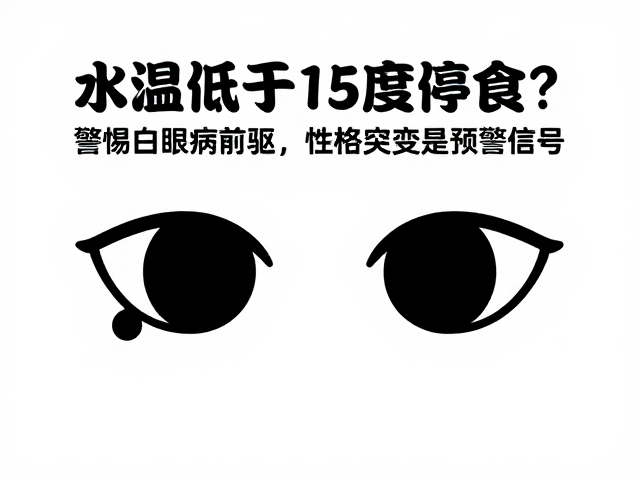 水温低于15度停食？警惕白眼病前驱，性格突变是预警信号