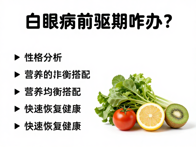 白眼病前驱期咋办?性格分析,营养均衡搭配,快速恢复健康