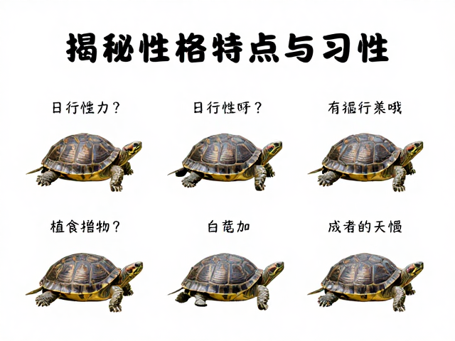 龟是日行性吗?成龟摄食植物比例增加,揭秘性格特点与习性