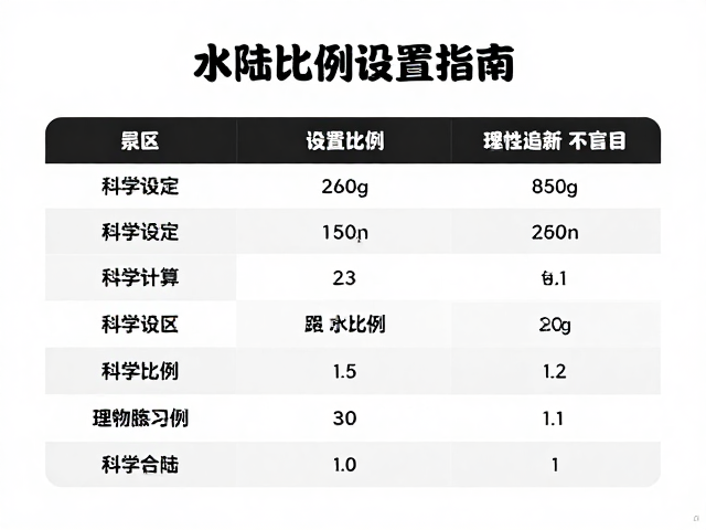 纠正饲养误区,水陆比例设置指南,理性追新不盲目