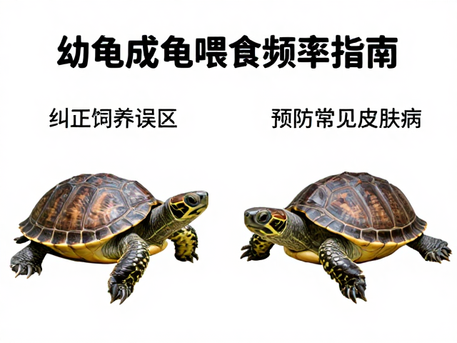 幼龟成龟喂食频率指南，纠正饲养误区，预防常见皮肤病