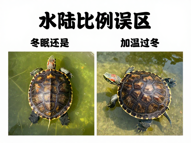 乌龟饲养误区,水陆比例咋设?冬眠还是加温过冬?