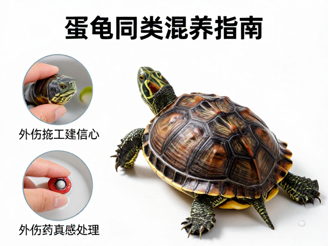 蛋龟同类混养指南,先养一种建信心,外伤抗生素药浴处理详解