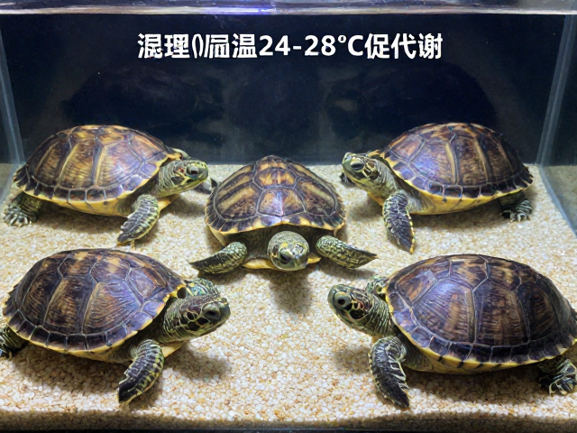 蛋龟同类混养,水温24-28℃促代谢,充足光照防腐甲软甲病