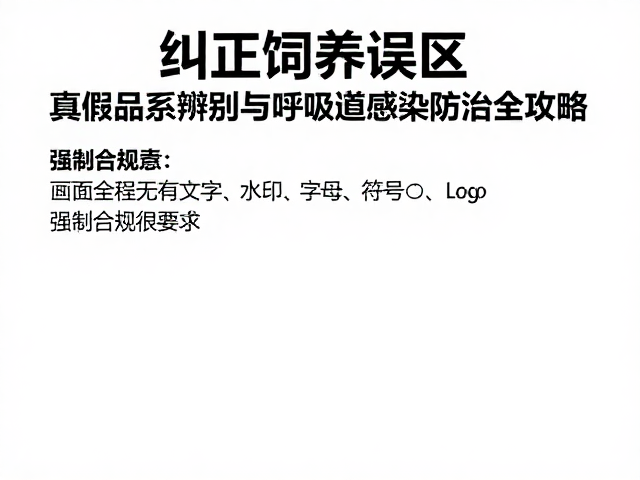 纠正饲养误区！真假品系辨别与呼吸道感染防治全攻略
