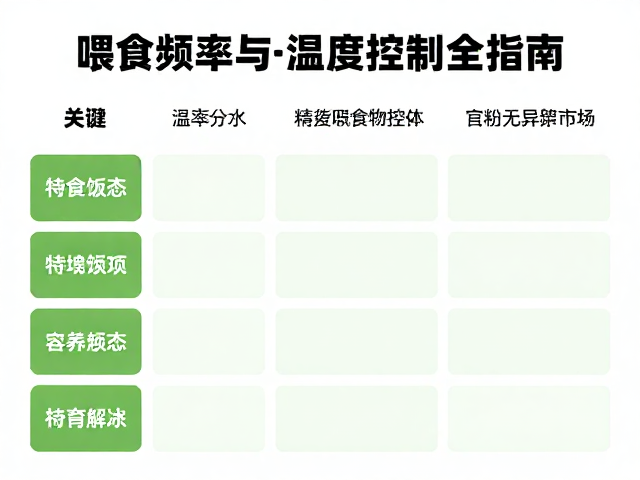 保育品种怎么分?喂食频率与温湿度控制全指南