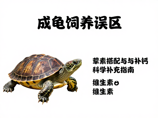 成龟饲养误区，荤素搭配与补钙维生素科学补充指南