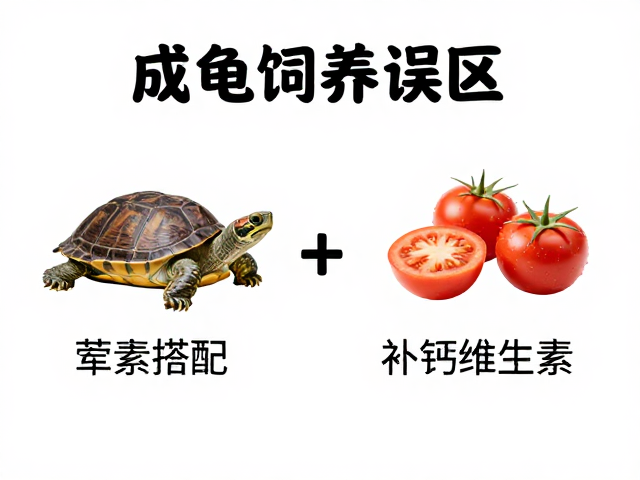 成龟饲养误区,荤素搭配与补钙维生素科学补充指南