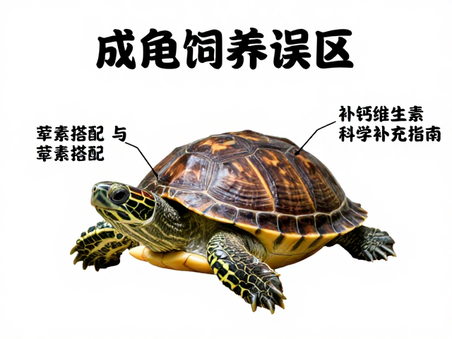 成龟饲养误区，荤素搭配与补钙维生素科学补充指南