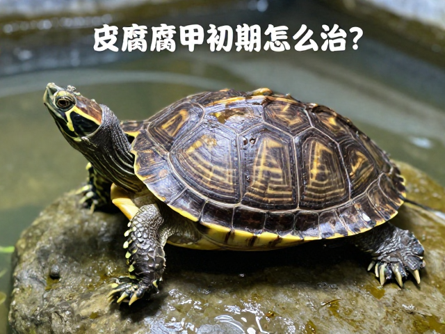 龟腐皮腐甲初期怎么治?纠正饲养误区,拒绝深水无晒台