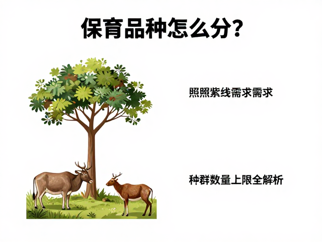 保育品种怎么分?光照紫外线需求与种群数量上限全解析