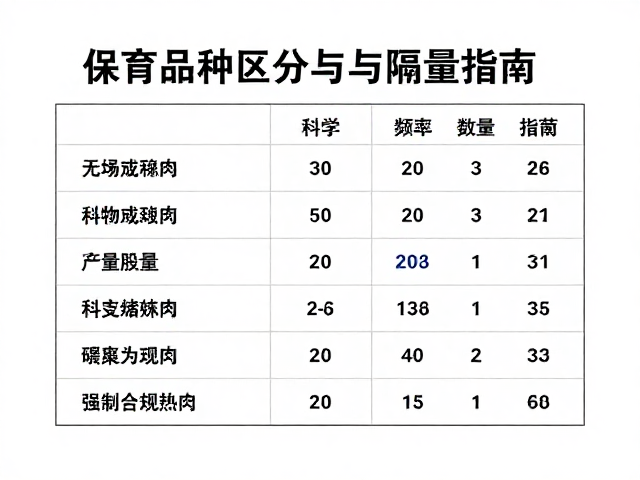 保育品种区分与隔离设施,科学喂食频率与用量指南