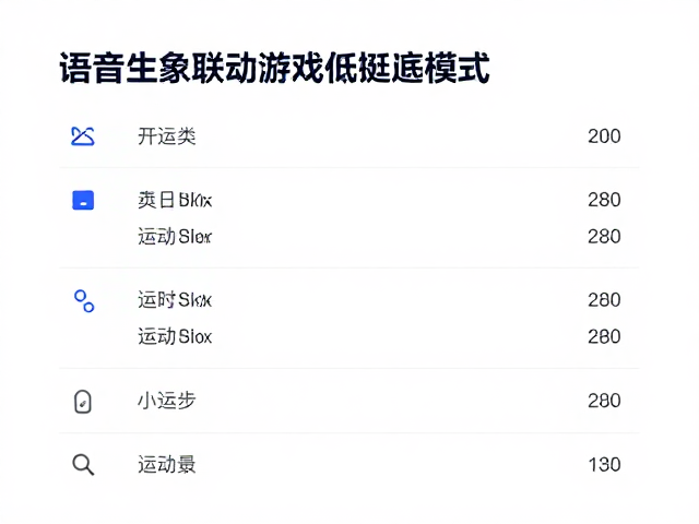 语音助手联动游戏低延迟模式，实时统计运动步数