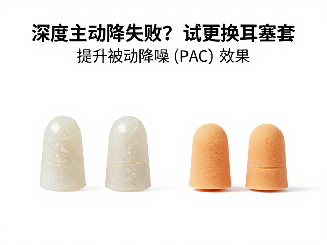 深度主动降噪失效？试试更换耳塞套，提升被动降噪(PAC)效果