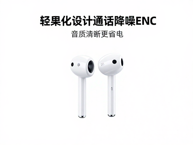 苹果轻量化设计通话降噪ENC,音质清晰更省电