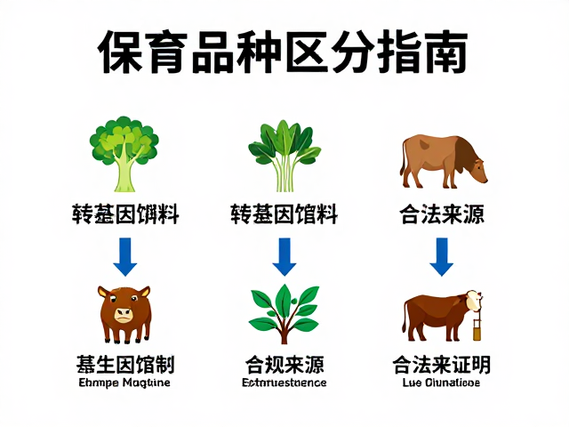 保育品种区分指南，转基因饲料限制与合法来源证明