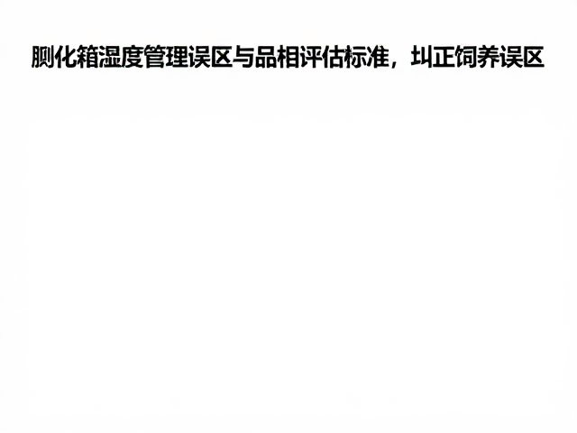 孵化箱湿度管理误区与品相评估标准,纠正饲养误区